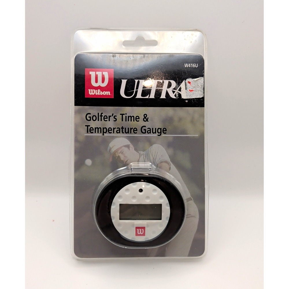 Wilson Ultra Golfer's Time & Temperature Gauge Water Resistant Black/White W416U